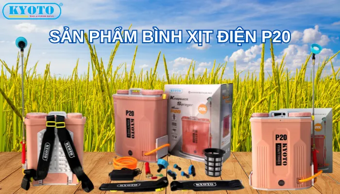 Bình xịt điện P20 mẫu mới nhất Bình xịt điện P20 mẫu mới nhất